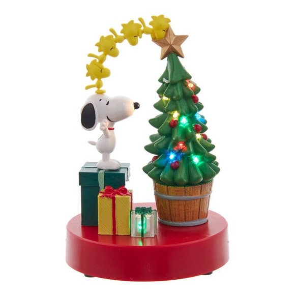 Peanuts Kurt Adler Light up Musical Table Piece for Christmas - Picture 6 of 9